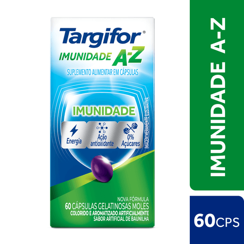 Suplemento Alimentar Targifor Imunidade A-Z - 60 Cápsulas