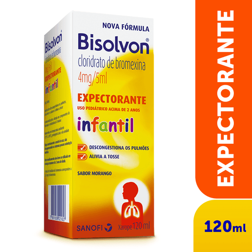 XAROPE BISOLVON EXPECTORANTE PEDIÁTRICO 120 ML