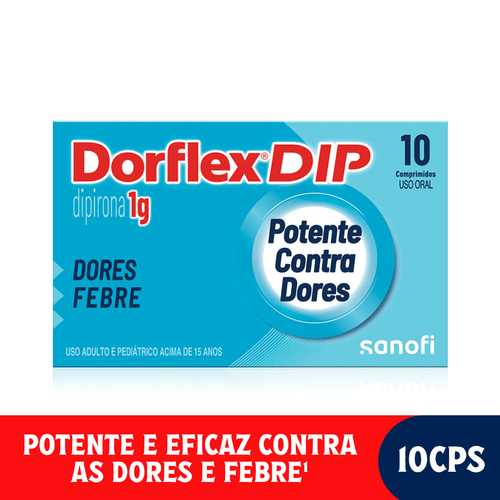 Analgésico e Antitérmico Dipirona Dorflex 1g Comprimido 10 Unidades