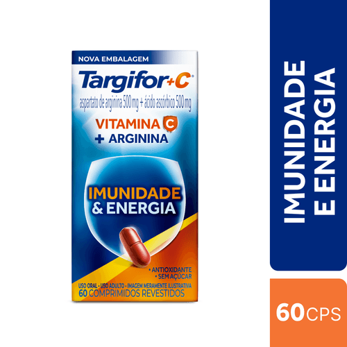 TARGIFOR C® 500mg Imunidade e Energia - 60 comprimidos