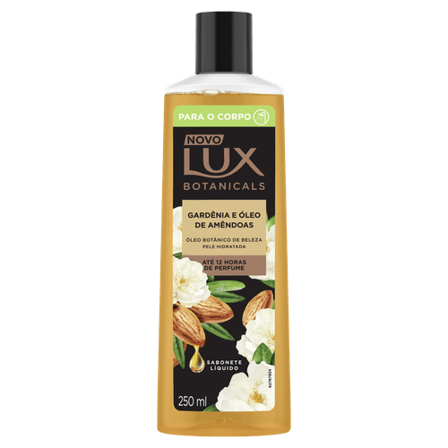 Sabonete Líquido Gardênia e Óleo de Amêndoas 12h Lux Botanicals-250ml