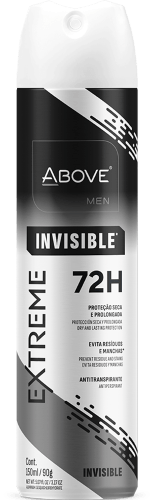 Desodorante Aerossol Above Extreme Invisible 72h-150ml