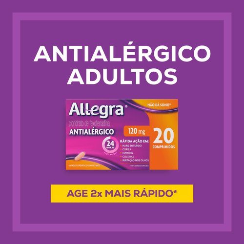 Antialérgico Allegra® 120mg -  20 comprimidos