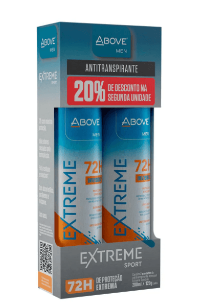 Desodorante Antitranspirante Above Men Extreme Sport 72h 2 un-200ml cada