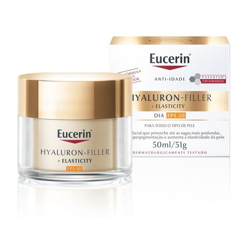 Creme Facial Antirrugas Eucerin Hyaluron-Filler Elasticity Dia FPS 30 50ml