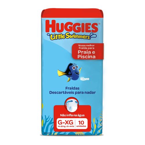 Fralda Huggies Praia e Piscina Little Swimmers G/XG – 10 Unidades