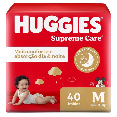 Fralda Huggies Supreme Care M - 40 unidades