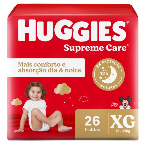 Fralda Huggies Supreme Care XG - 26 unidades