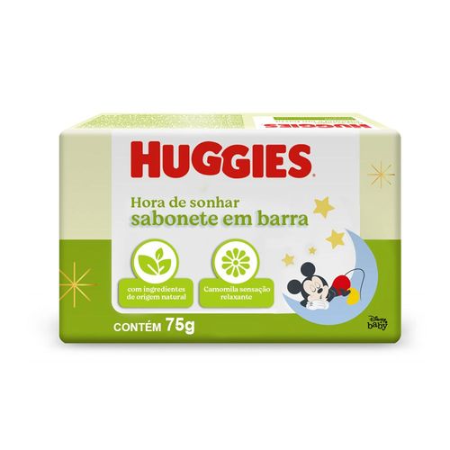 Sabonete Barra Camomila Disney Baby Huggies Caixa 75g