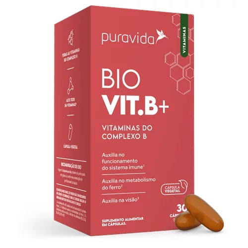Suplemento Vitamina B Puravida 30 Cápsulas