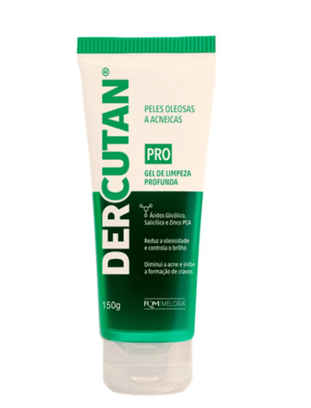 Gel de Limpeza Profunda Dercutan Pro 150g