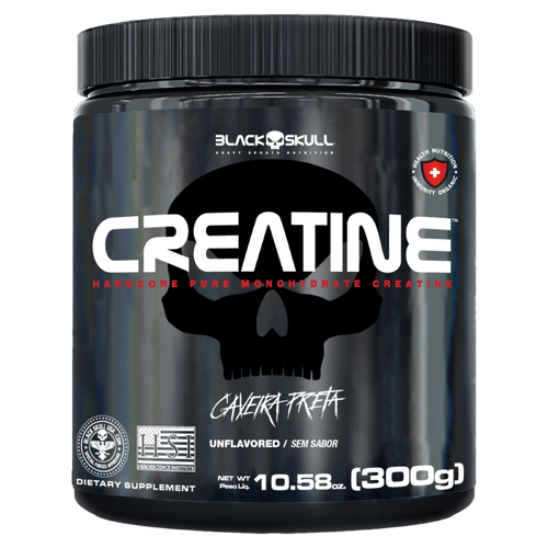 Suplemento Alimentar Creatina em Pó sem Sabor Black Skull Creatine - 300g