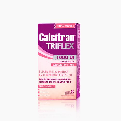 Polivitamínico Calcitran Triflex - 60 comprimidos