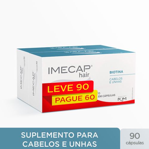 Suplemento Imecap Hair Biotina e Zinco Imecap 90 cápsulas