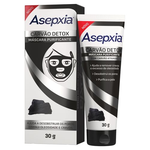 ASEPXIA MÁSCARA FACIAL CARVAO DET