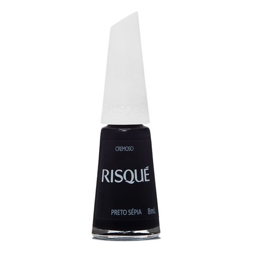 Esmalte Escuro Cremoso Preto Sépia 8ml Risque