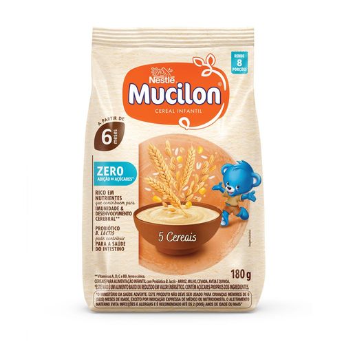 Cereal Infantil Mucilon Seleção da Natureza 5 Cereais com Quinoa - 180g