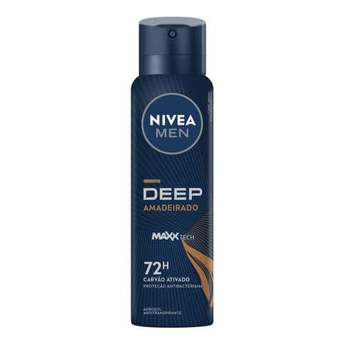Desodorante Antitranspirante Aerosol NIVEA Men Deep Amadeirado 150ml