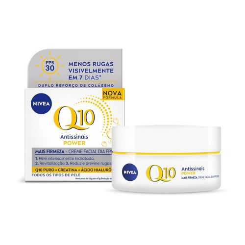 NIVEA Creme Facial Antissinais Q10 Power Dia FPS 30 50g