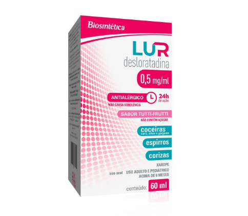 Lur Desloratadina 0,5mg Xarope - 60ml