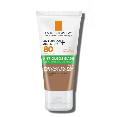 Protetor Solar Facial Gel-Creme Toque Seco Antioleosidade com Cor 4.0 FPS 80 La Roche-Posay - 40g