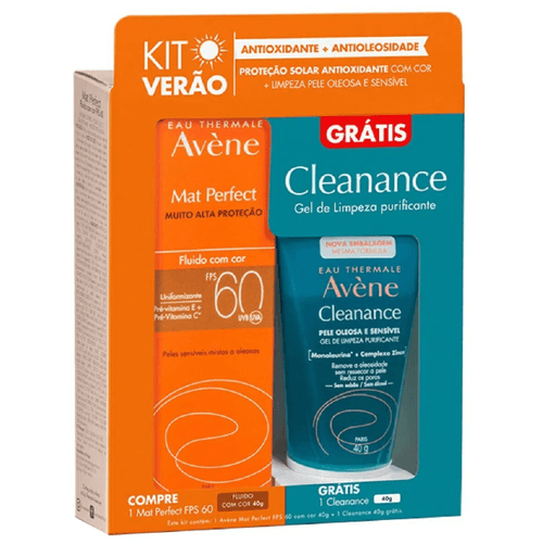 Kit Avéne com Cor FPS60 Cleanance - 40g