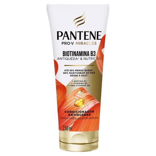 Condicionador Antiquebra Pantene Biotinamina B3 Antiqueda & Nutrição - 150ml