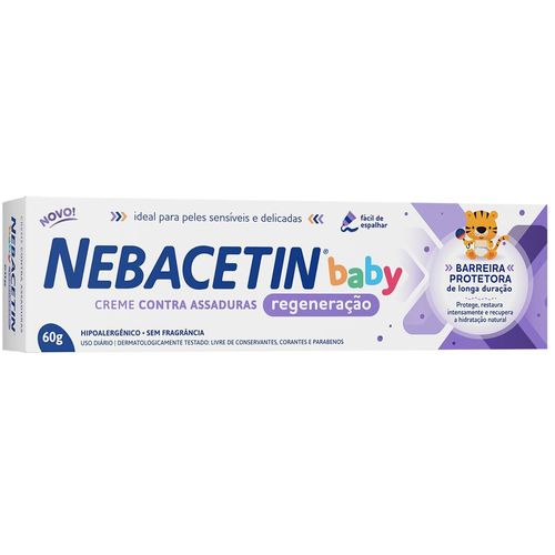 Creme Antiassaduras Nebacetin Baby Regeneração 60 g