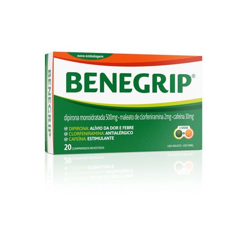 Antigripal Benegrip Caixa 20 Comprimidos