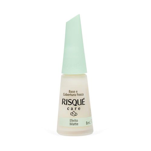 Esmalte Base e Cobertura Fosca Efeito Matte Risqué Care Frasco 8ml