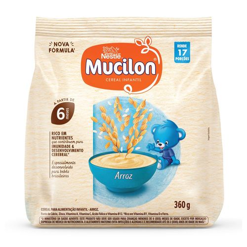 Cereal Infantil Mucilon Arroz - 360g
