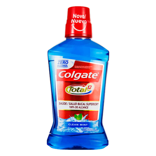 Enxaguante Bucal Zero Álcool Clean Mint Colgate Total 12 - 500ml