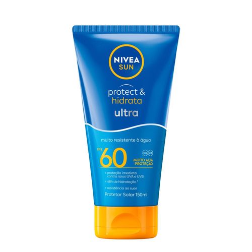 Protetor Solar Ultra FPS 60 Nivea Sun Protect & Hidrata Bisnaga - 150ml