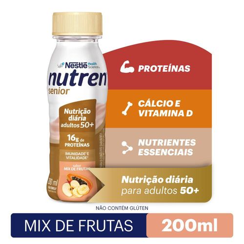 Complemento Alimentar Nutren Senior Mix de Frutas Zero Lactose - 200ml