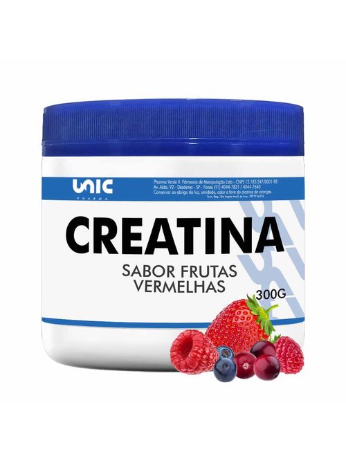 Creatina  Com  Sabor - 300g Frutas Vermelhas