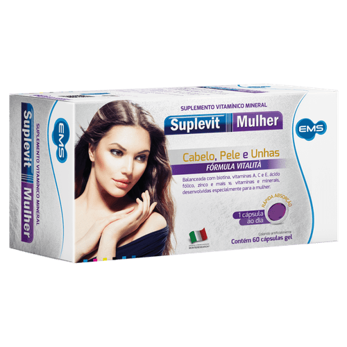 Suplemento Vitamínico Mineral Suplevit Mulher - 60 Cápsulas