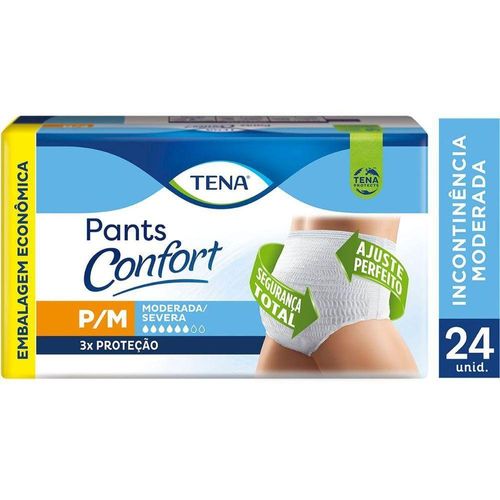 Roupa Íntima Tena Pants Confort P/M - 24 Unidades