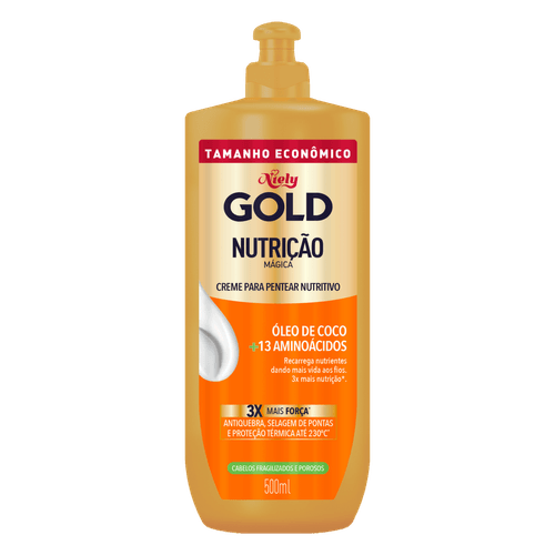 Creme para Pentear Nutritivo Niely Gold Nutrição Mágica - 500ml
