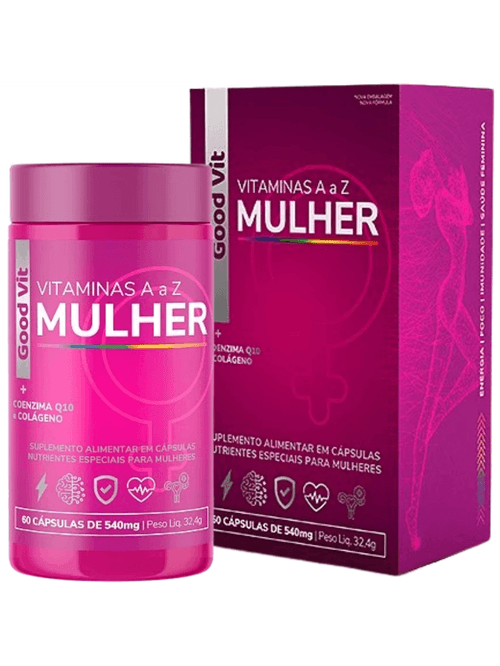 Vitamina A a Z Mulher Com 60 Cápsulas - Good Vit