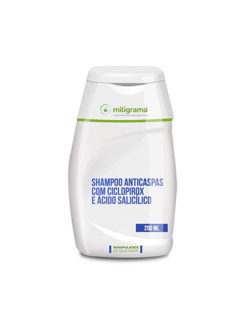 Shampoo Anticaspa: ciclopirox e ácido salicílico 200ml