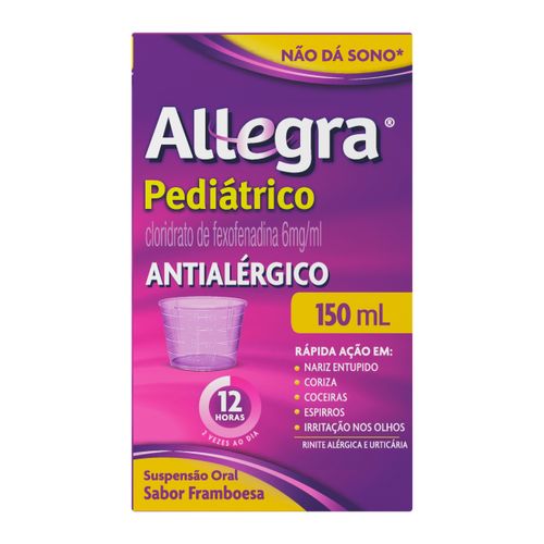 Antialérgico Infantil Allegra® Pediátrico 6mg/ml – 150ml