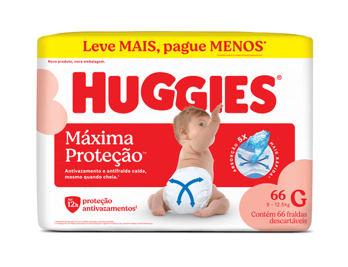 Fralda Descartável Huggies Supreme Care G 66 Unidades