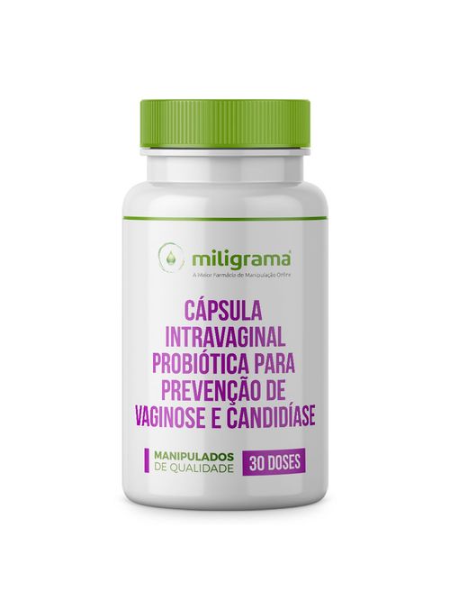 Cápsula intravaginal probiótica para prevenção de vaginose e candidíase 30 doses