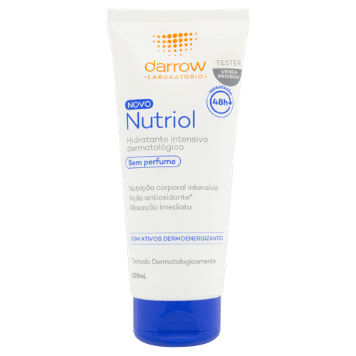 Loção Hidratante Corporal Nutriol Sem Perfume 200ml Darrow