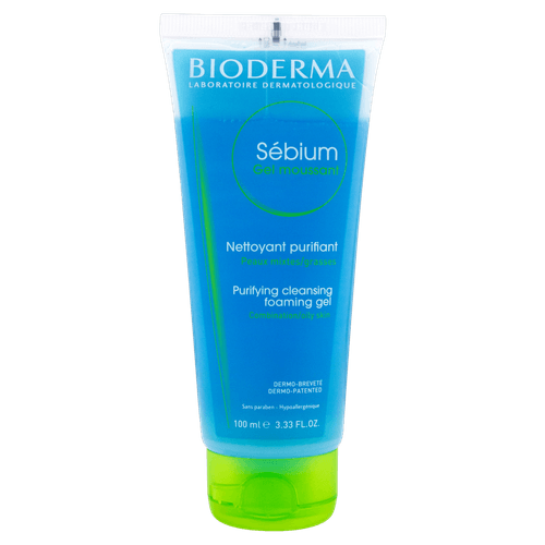 Gel de Limpeza Facial Sébium Azul Claro 100ml Bioderma - Pele Mista/Oleosa