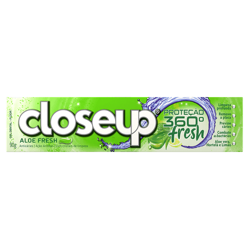 Gel Dental Close Up Proteção 360º Fresh Aloe Fresh 90g
