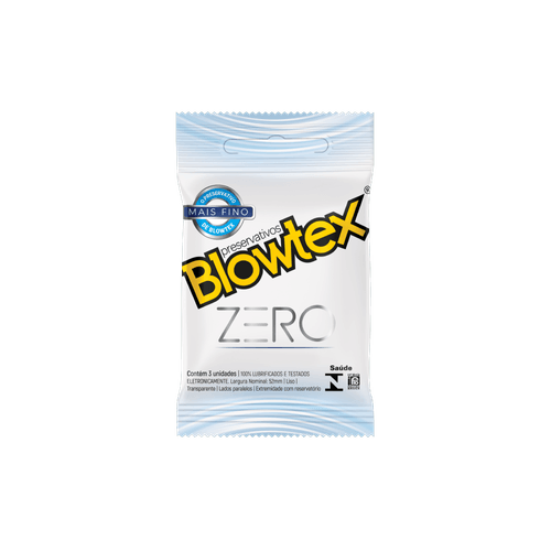 Preservativo Blowtex Zero Com 3 - Blowtex