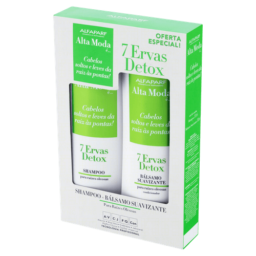 Kit Shampoo Altamoda + Condicionador 7 Ervas Detox 300Ml - Altamoda