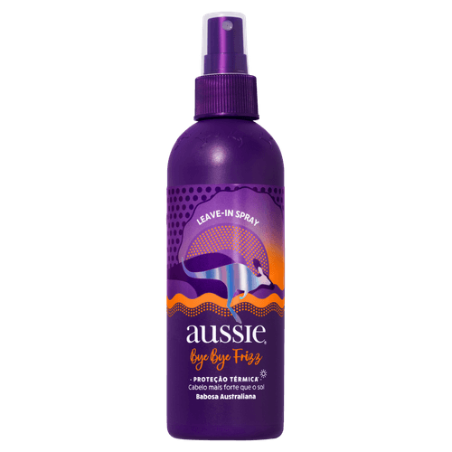 Leave-In Proteção Térmica Aussie Bye Bye Frizz Frasco 236ml Spray