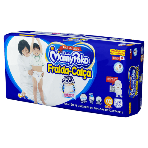 Mamypoko Fralda-Calça Hiper XXG 36un Super Seca Respirável Tecnologia Japonesa